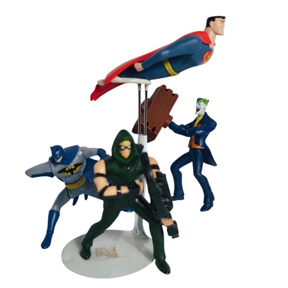 DC Comics Superman, Batman, Joker Green Arrow Action Figures Set McDonalds